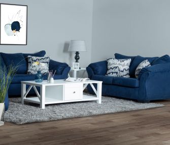Navy Blue Sofa Set