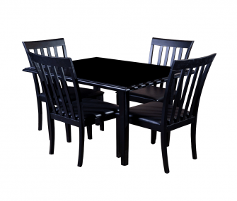  black dining set, Dining room furniture,Hub Furniture,dining room
