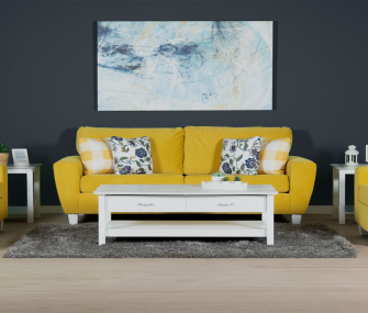 Modern Yellow Sofa Set