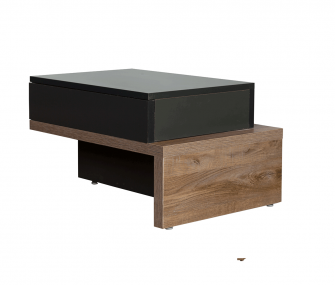 black wooden, nightstand, bedroom, hub furniture