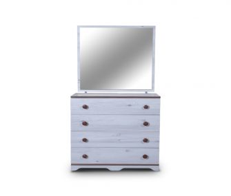wooden white dresser, bedroom, hub furniture