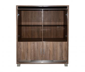 brown display unit, dining room, hub furniture