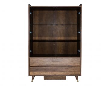 brown display unit, dining room, hub furniture