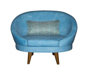 turquoise chair, unique chair, living room