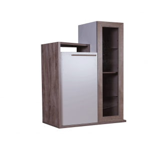 wooden white, niche, dining room, hub furniture