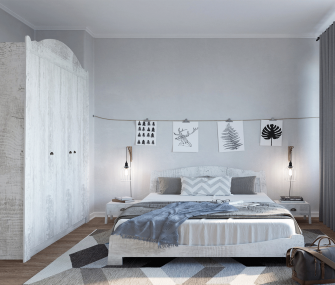 "	
Off-white Modern Bedroom, modern bedroom , bedroom set , hub furniture egypt , hub furniture , queen bedroom "
