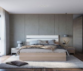 "Modern Wooden Queen Bedroom, bedroom , queen bedroom furniture , hub furniture egypt , 160 cm bedroom 
"