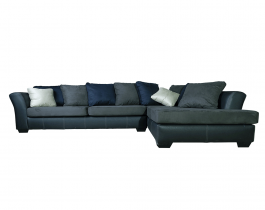 Hub Furniture • black and leather corner sofa • black and leather corner sofa • Hub Furniture