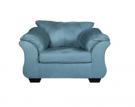 comfy armchair, blue armchair, living room
